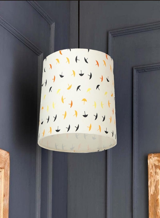 Groeien Fabric Pendant/Hanging Drum Lamp Shade, Decorative Ceiling Light Fixture for Living Room, Home, Bedroom (Modern) - Image 1